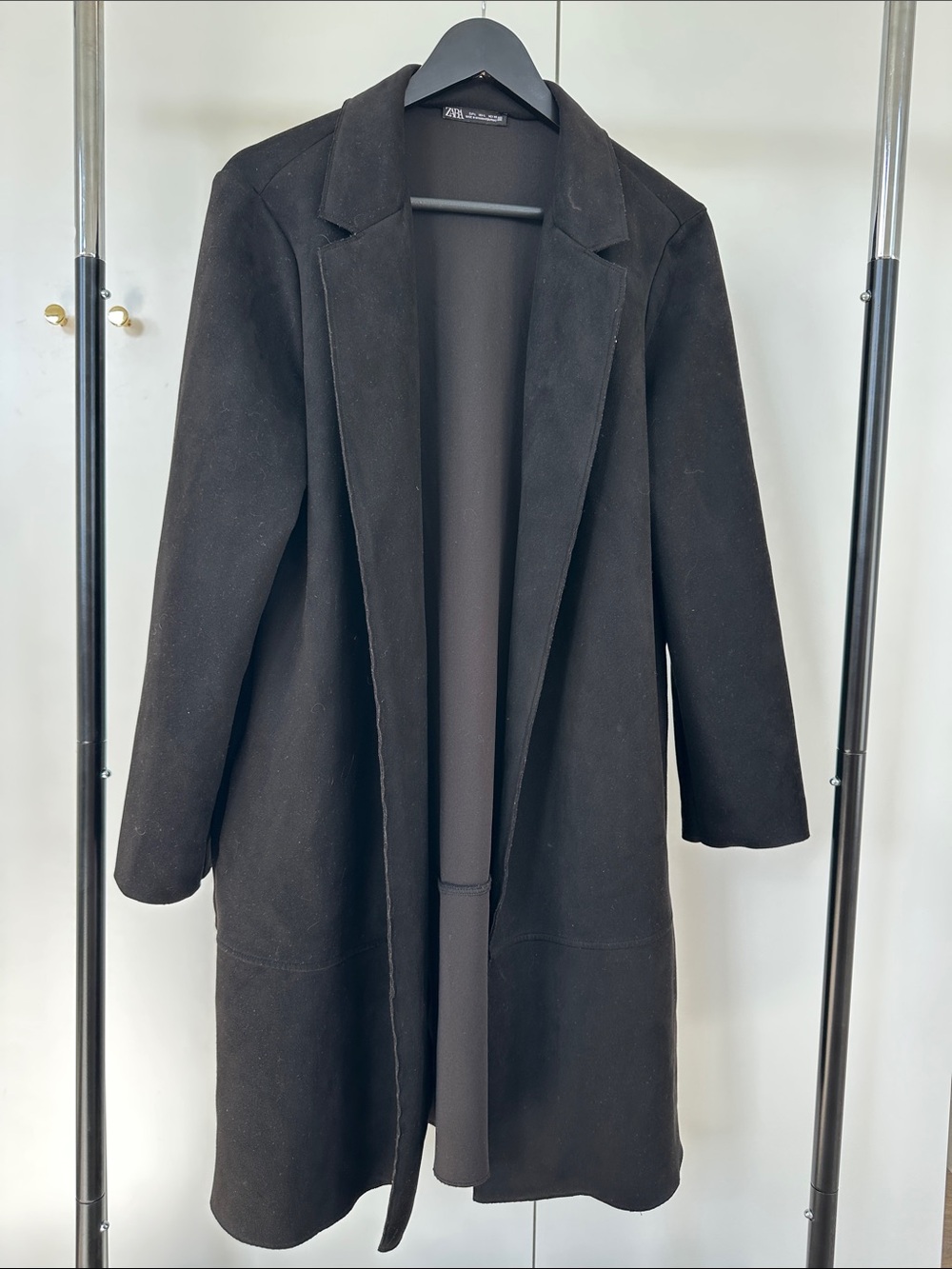 Zara Black Long Trench Coat